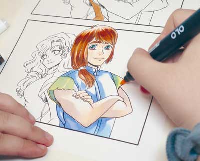 Manga OLO coloring